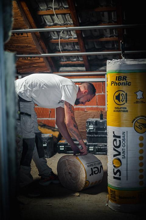 Pose d'isolation Isover